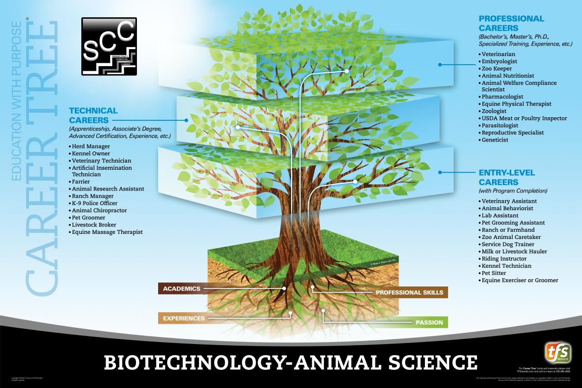 BioTechnology Animal Science Career Tree